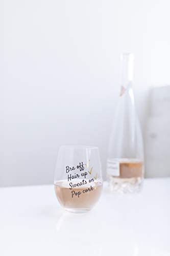 Funny Wine Glasses for Women or Men, Cute Wine Glasses, Unique Wine Glasses, Fun Stemless Wine Glass, Cute Drinking Glasses, Best Friends Wine Glass with Sayings, Novelty Gifts for Women, Wine Gift